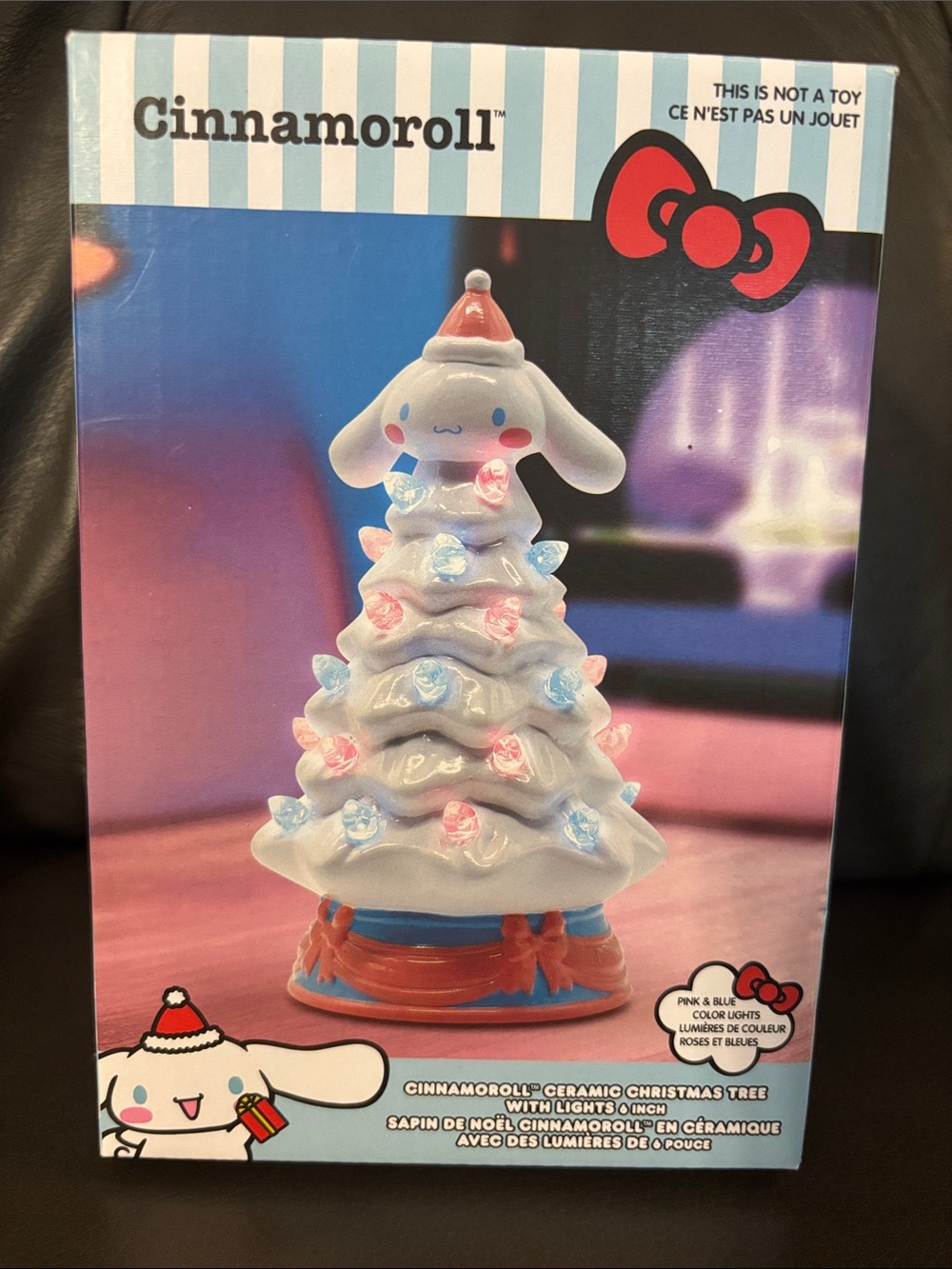 Sanrio Cinnamoroll Ceramic Tree with Pink and Blue Lights
